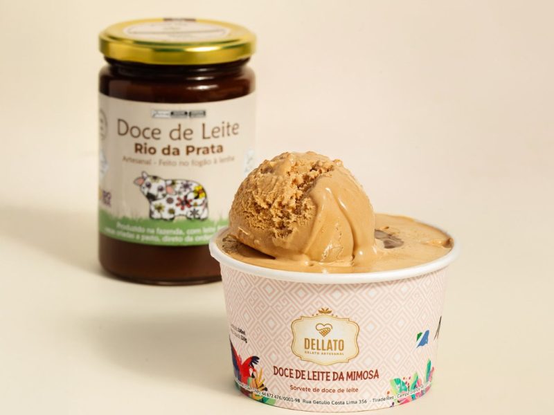 Gelato Doce de Leite da Mimosa — imagem ilustrativa