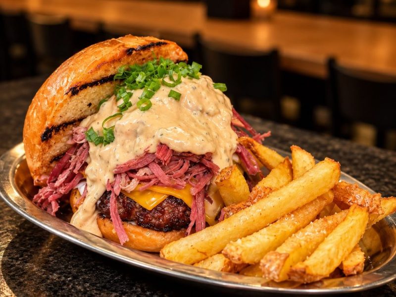 Pastrami Burger, de Maracutaia Boteco
